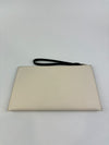 Ava Parchment Colorblocked Pebbled Leather Wristlet&nbsp;