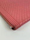 Boy Medium O Case Pink Chevron Lambskin SHW