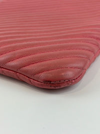 Boy Medium O Case Pink Chevron Lambskin SHW