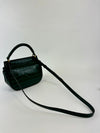 Small Amberley Satchel Green Calfskin Crocodile Embossed