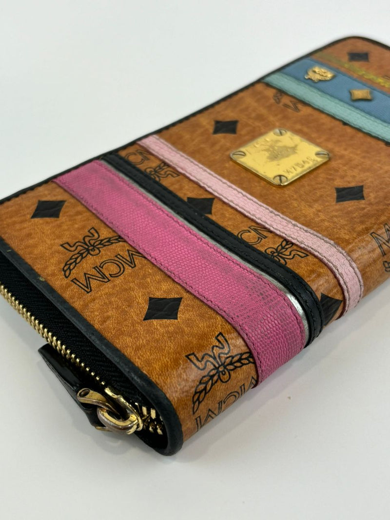 Long Zipped Wallet Cognac