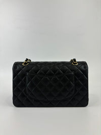 Medium 11.12 Classic Flap Black Caviar GHW