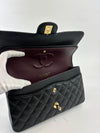 Medium 11.12 Classic Flap Black Caviar GHW