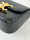 Mini Triomphe Crossbody Black Leather