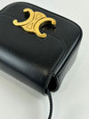 Mini Triomphe Crossbody Black Leather