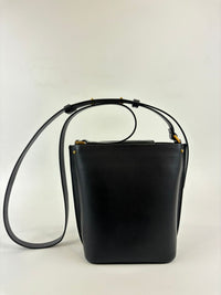 Vlogo Bucket Bag Black Leather