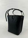 Vlogo Bucket Bag Black Leather