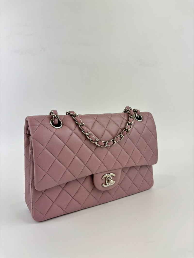 Classic 11.12 Medium Flap Dark Pink Lambskin SHW