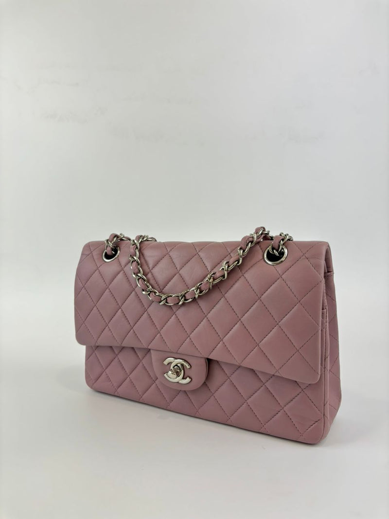 Classic 11.12 Medium Flap Dark Pink Lambskin SHW