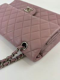 Classic 11.12 Medium Flap Dark Pink Lambskin SHW