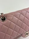 Classic 11.12 Medium Flap Dark Pink Lambskin SHW