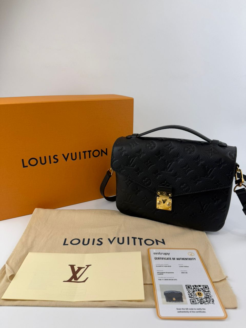M41487 Pochette Metis Monogram Empreinte Noir – Glampot Sdn Bhd