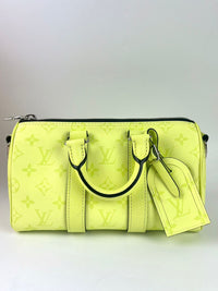 M14078 Keepall Bandouliere 25 Taigarama Lemon Yellow (RFID)