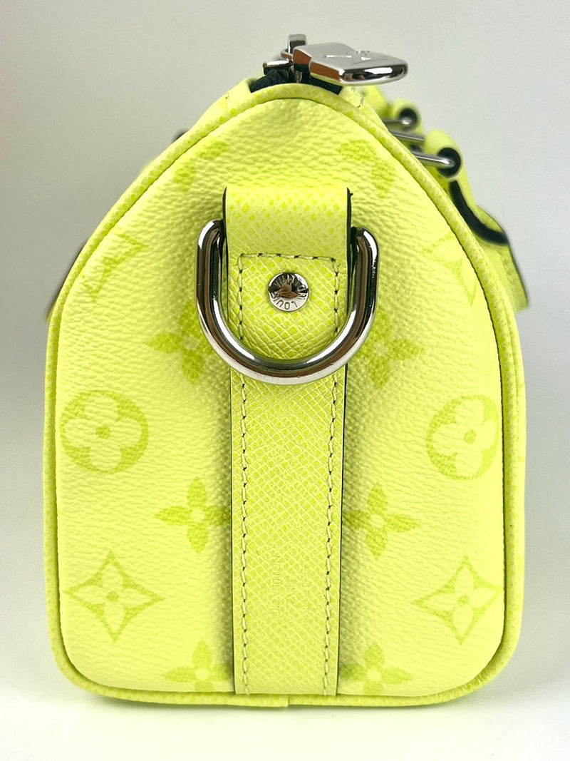 M14078 Keepall Bandouliere 25 Taigarama Lemon Yellow (RFID)