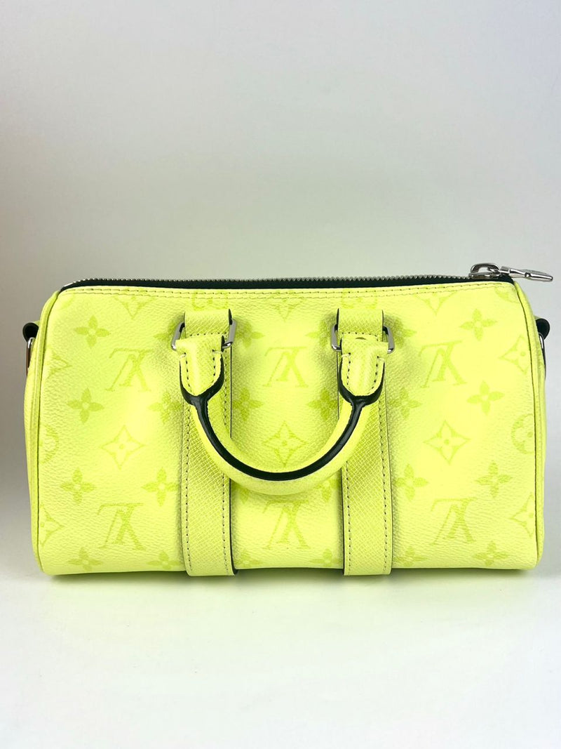 M14078 Keepall Bandouliere 25 Taigarama Lemon Yellow (RFID)
