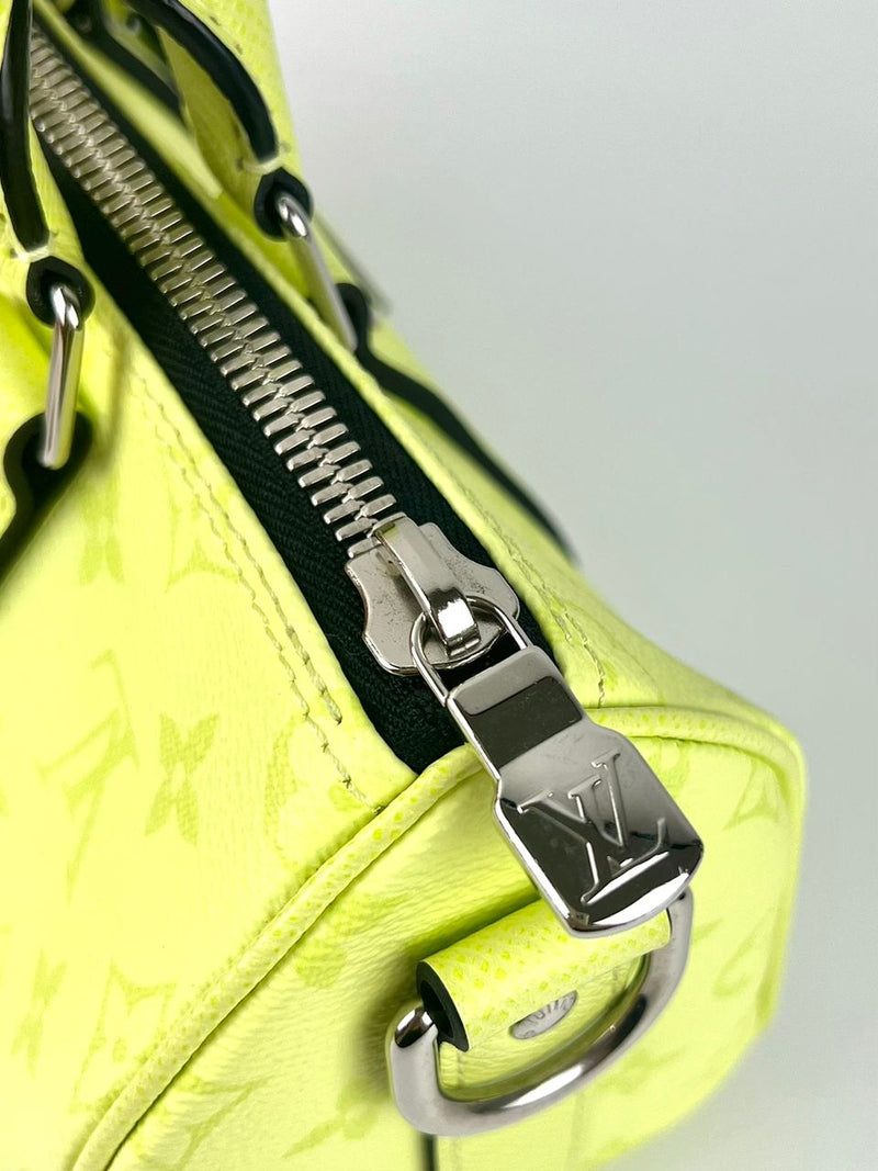 M14078 Keepall Bandouliere 25 Taigarama Lemon Yellow (RFID)