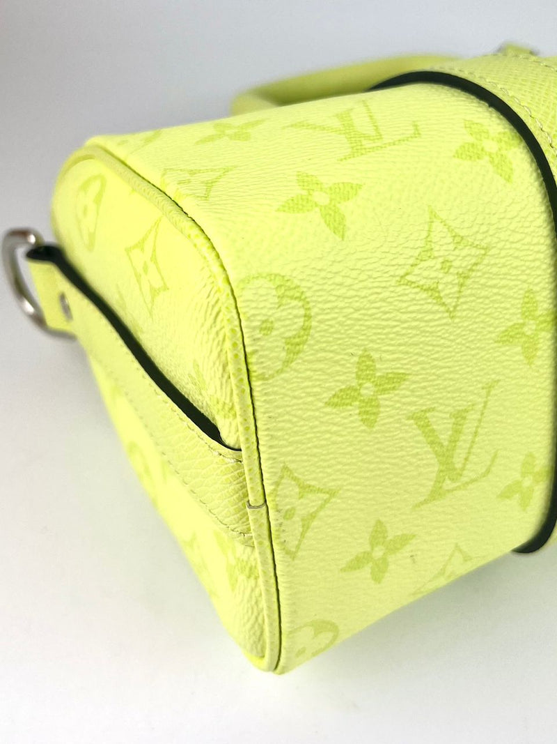 M14078 Keepall Bandouliere 25 Taigarama Lemon Yellow (RFID)