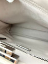 8BN290 Vitello Seta Lace Up Medium Peekaboo Iconic Satchel Grigio Polvere