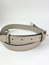 8BN290 Vitello Seta Lace Up Medium Peekaboo Iconic Satchel Grigio Polvere