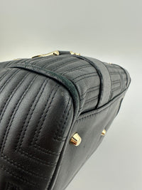 Small Snap Out of It Black Leather Satchel Bag