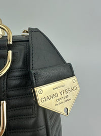 Small Snap Out of It Black Leather Satchel Bag