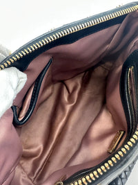 Small Snap Out of It Black Leather Satchel Bag