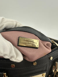 Small Snap Out of It Black Leather Satchel Bag