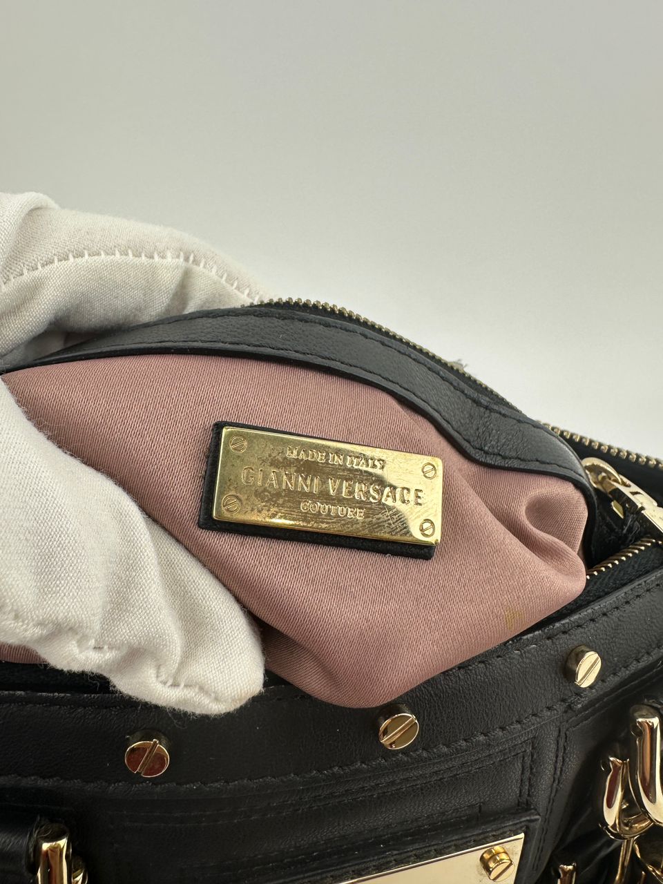 Small Snap Out of It Black Leather Satchel Bag