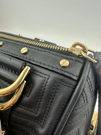 Small Snap Out of It Black Leather Satchel Bag