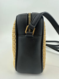 Lou Woven Raffia Camera Bag