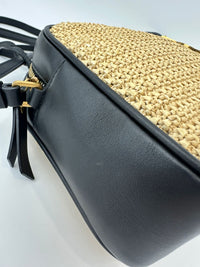 Lou Woven Raffia Camera Bag