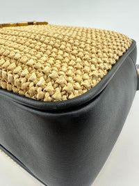 Lou Woven Raffia Camera Bag