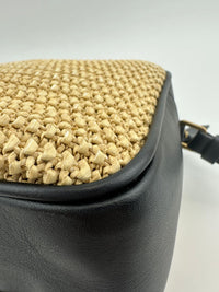 Lou Woven Raffia Camera Bag