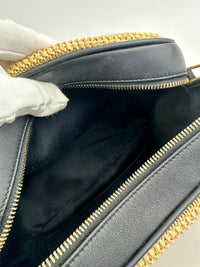 Lou Woven Raffia Camera Bag