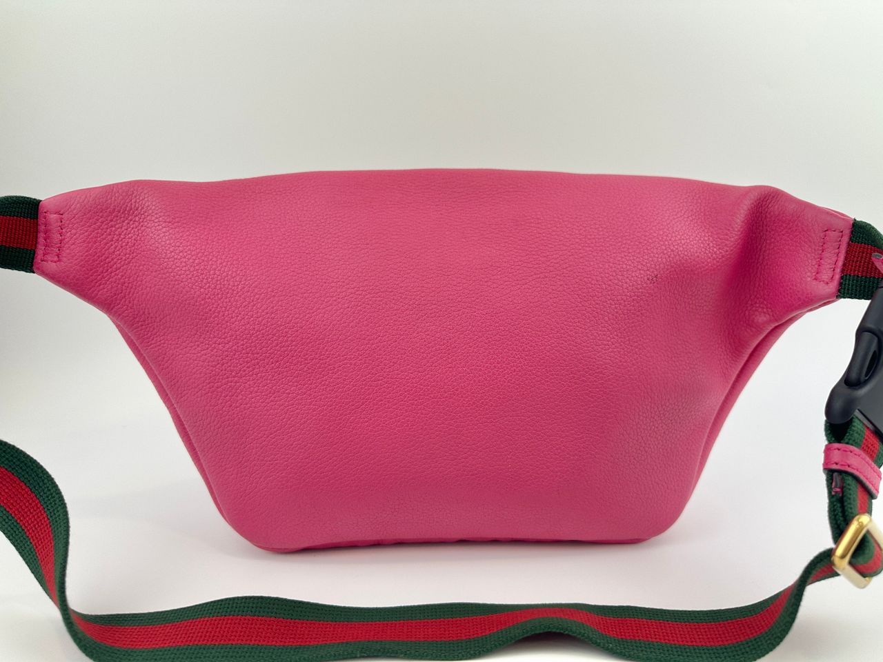 Retro Print GUCCI Pink Leather Belt Bag