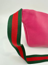 Retro Print GUCCI Pink Leather Belt Bag