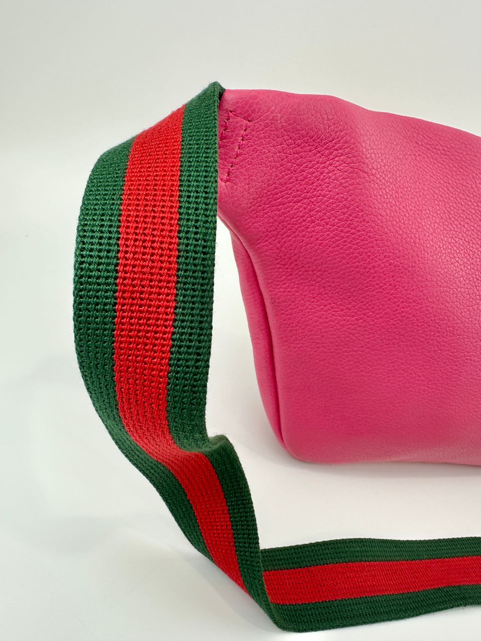 Retro Print GUCCI Pink Leather Belt Bag
