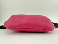 Retro Print GUCCI Pink Leather Belt Bag