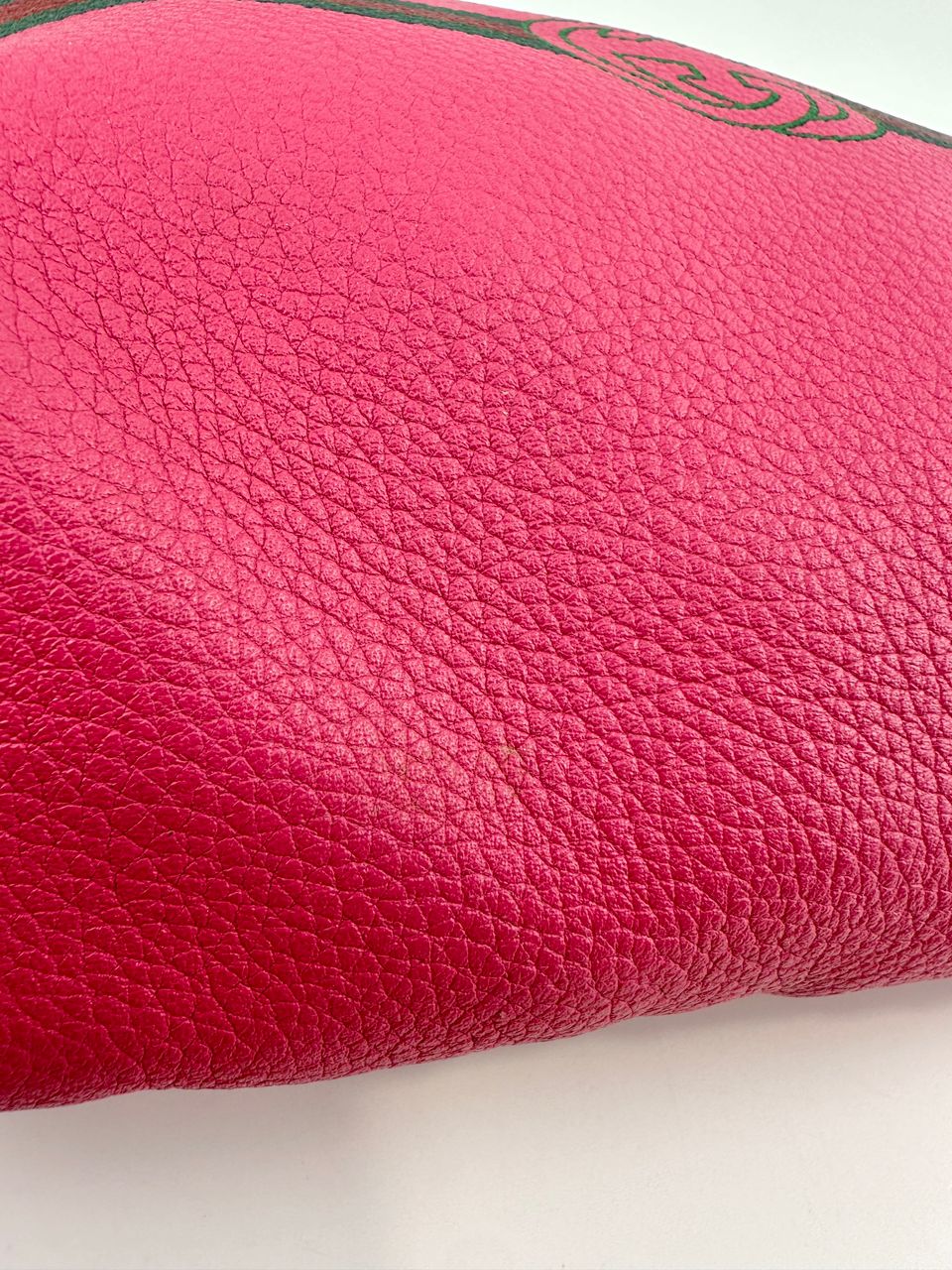 Retro Print GUCCI Pink Leather Belt Bag