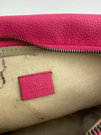 Retro Print GUCCI Pink Leather Belt Bag