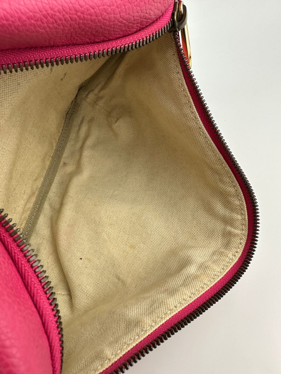 Retro Print GUCCI Pink Leather Belt Bag