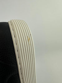 Black Calfskin Leather Low-Top Sneakers Size 42