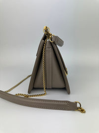 Sept Mini Taupe Smooth Calfskin Leather Bag