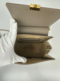 Sept Mini Taupe Smooth Calfskin Leather Bag