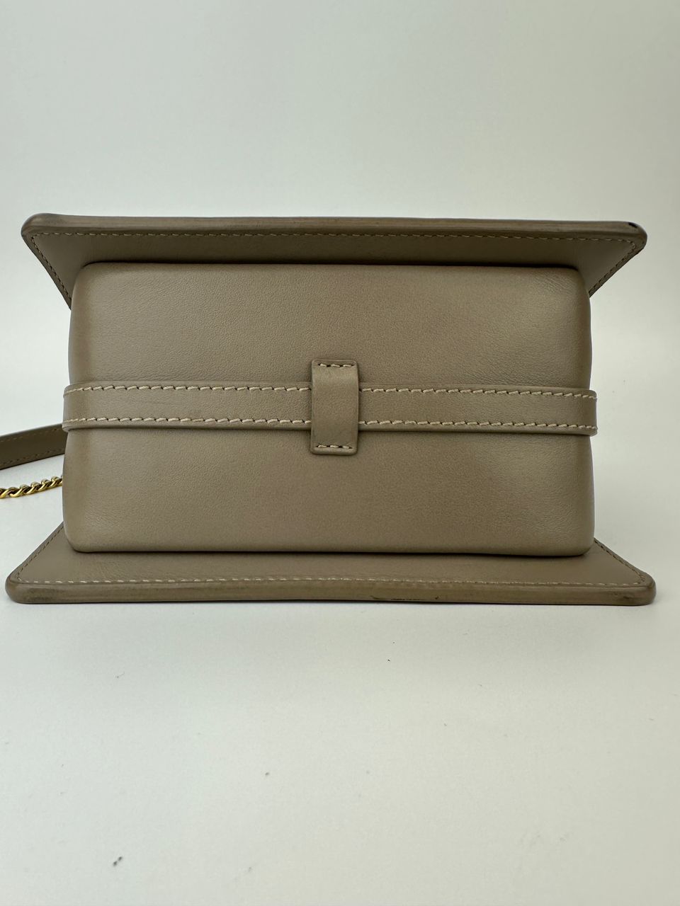 Sept Mini Taupe Smooth Calfskin Leather Bag