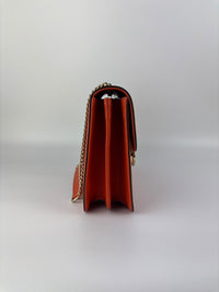 510303 Dollar Calfskin Interlocking G Orange Medium