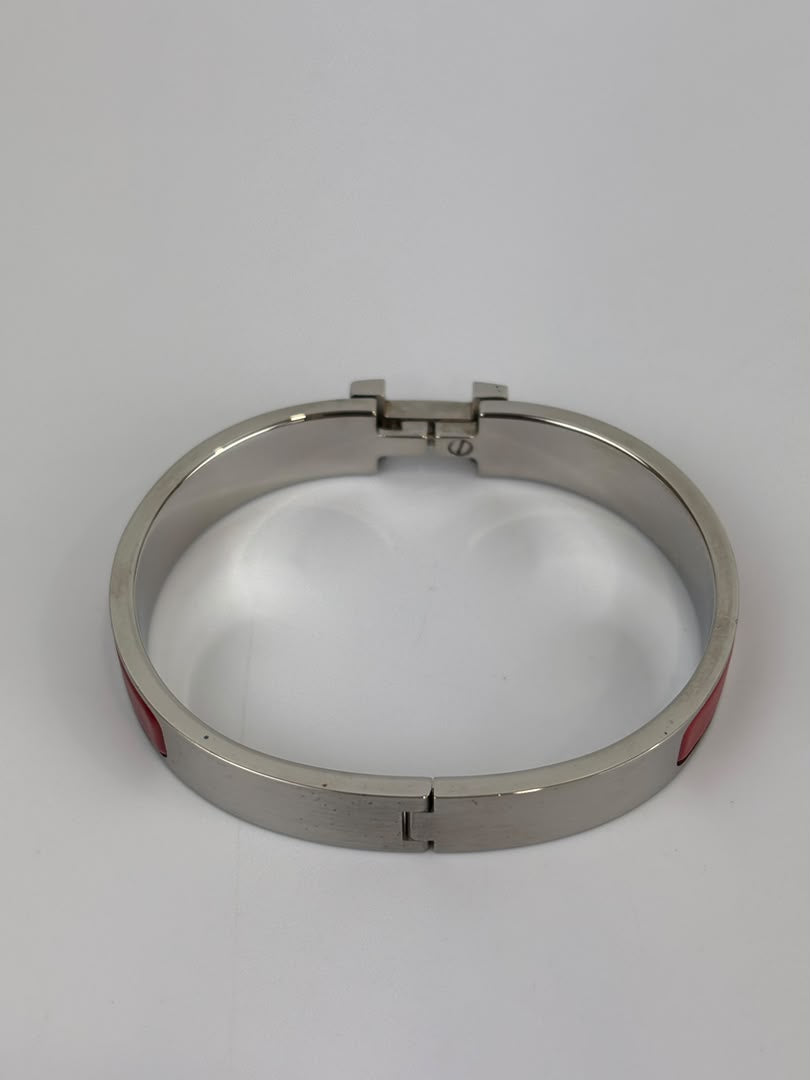 Clic H Bracelet Red PHW Size TGM