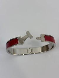 Clic H Bracelet Red PHW Size TGM