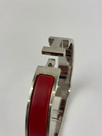 Clic H Bracelet Red PHW Size TGM