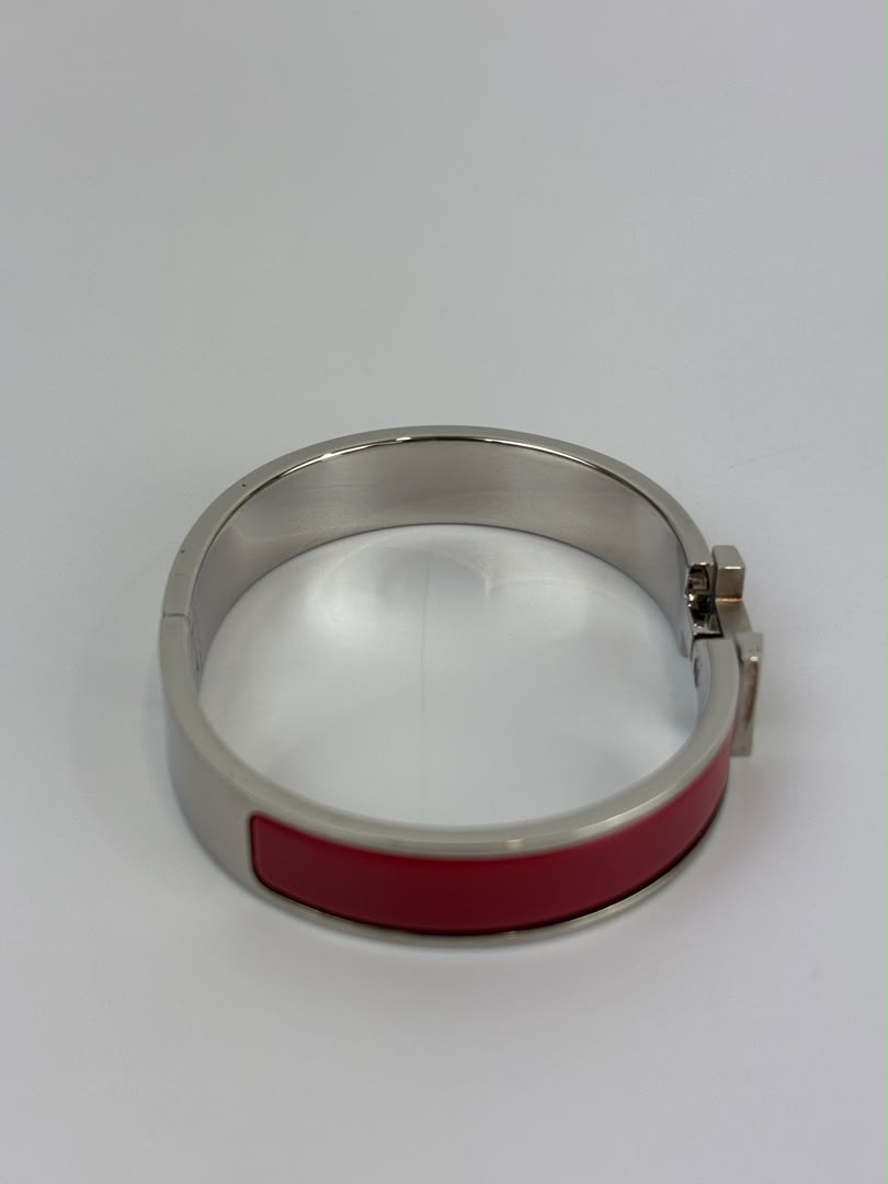 Clic H Bracelet Red PHW Size TGM